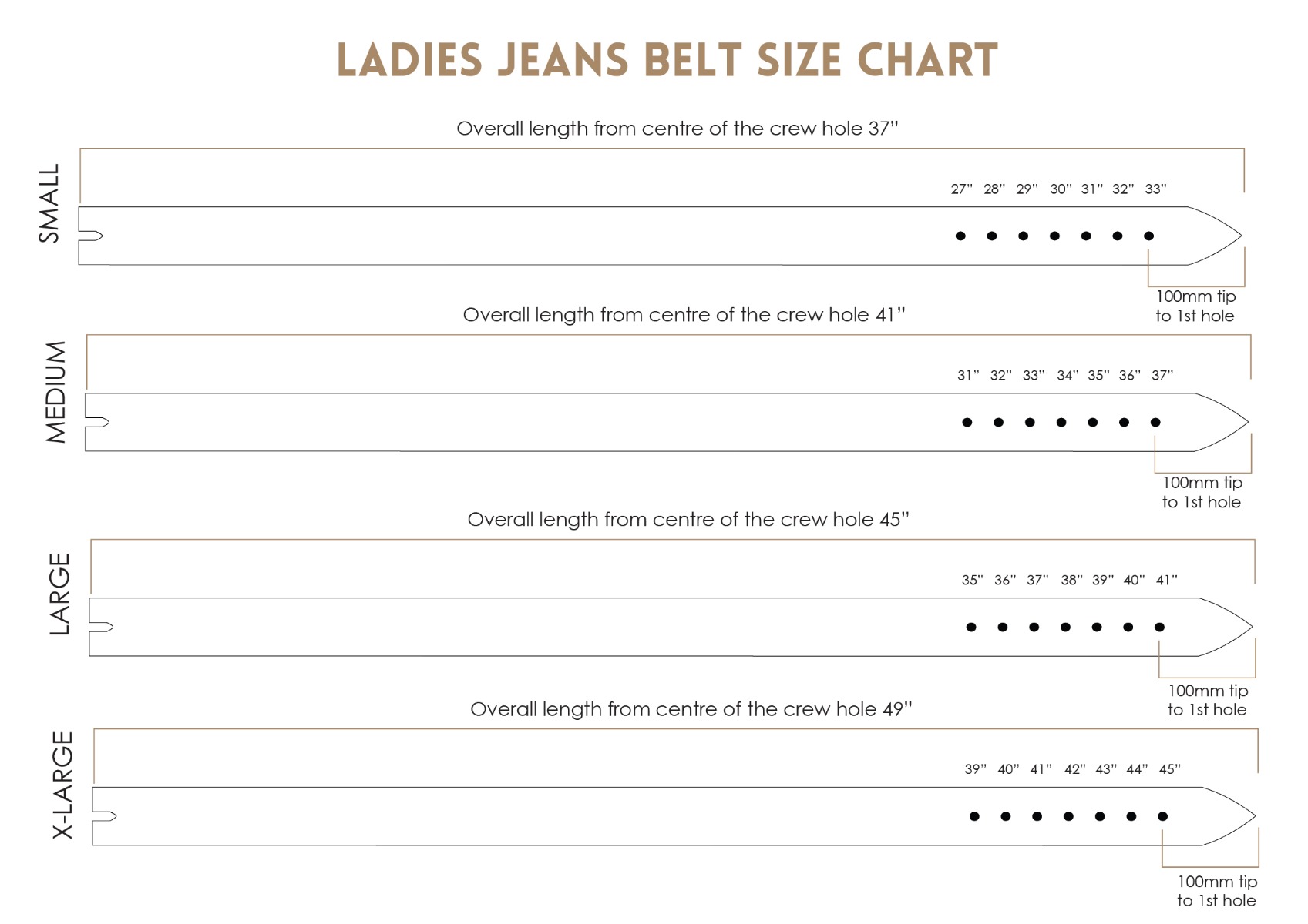 Men&#39;s and Ladies Belt Size Guide | The British Belt Company